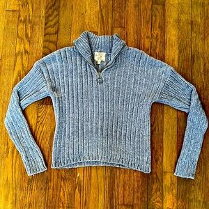 Hippie Rose Long-Sleeve Quarter-Zip Sweater